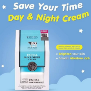 Scentio Milk Plus bright and white facial day and night cream